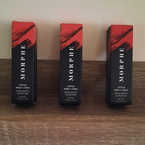 Morphe Other - 3 pc Morphe Mega Matte Red Shades Lipstick 💄 NWT UNOPENED